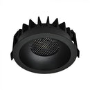 12W(1180Lm) LED COB BRIDGELUX süvistatav valgusti, V-TAC, IP20, must, 3IN1