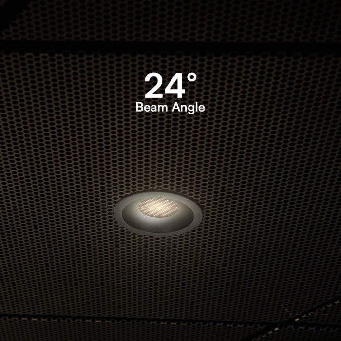 18W(1860Lm) LED COB BRIDGELUX iebūvējams gaismeklis, V-TAC, IP20, melns, 3IN1
