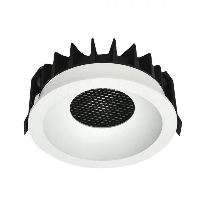 18W(1860Lm) LED COB BRIDGELUX iebūvējams gaismeklis, V-TAC, IP20, melns/balts, 3IN1