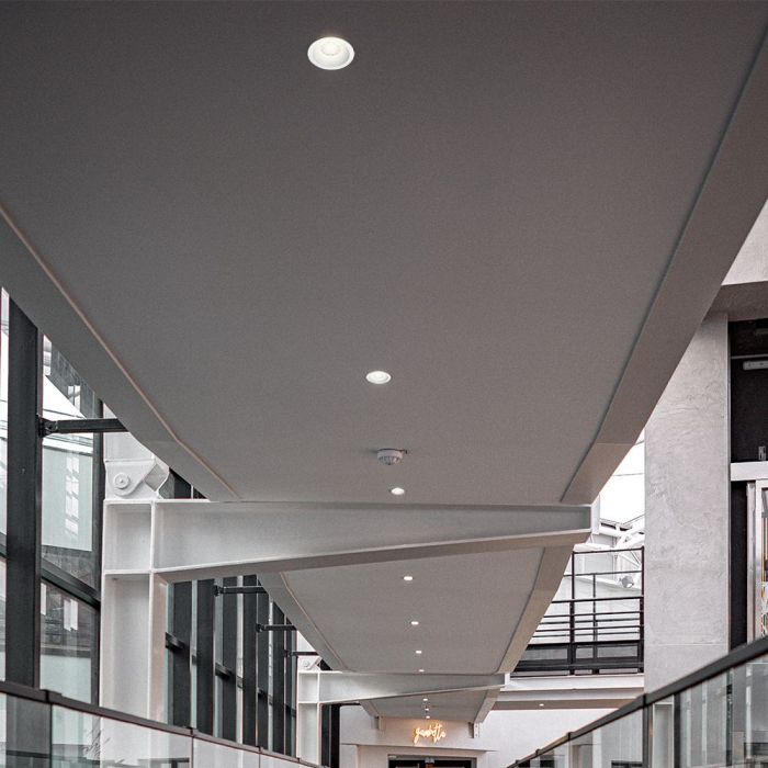 18W(1860Lm) LED COB BRIDGELUX iebūvējams gaismeklis, V-TAC, IP20, melns/balts, 3IN1