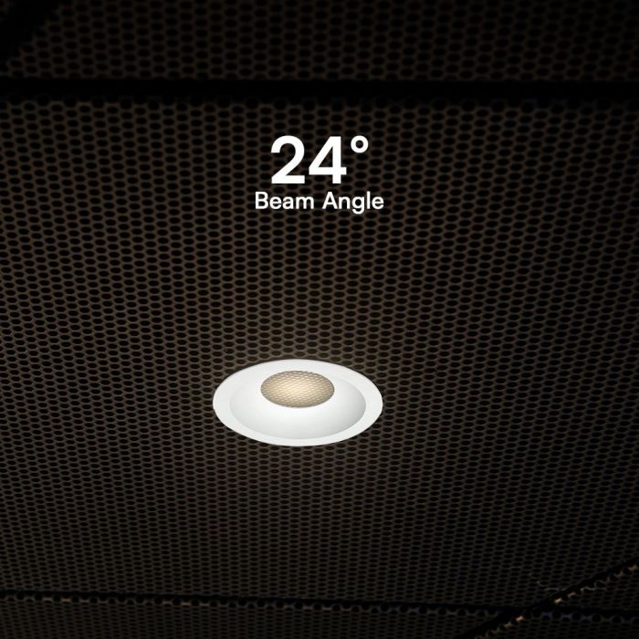 18W(1860Lm) LED COB BRIDGELUX iebūvējams gaismeklis, V-TAC, IP20, melns/balts, 3IN1