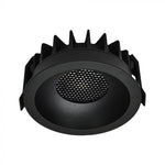 24W(2540Lm) LED COB BRIDGELUX iebūvējams gaismeklis, V-TAC, IP20, melns, 3IN1