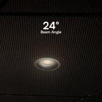 24W(2540Lm) LED COB BRIDGELUX iebūvējams gaismeklis, V-TAC, IP20, melns, 3IN1
