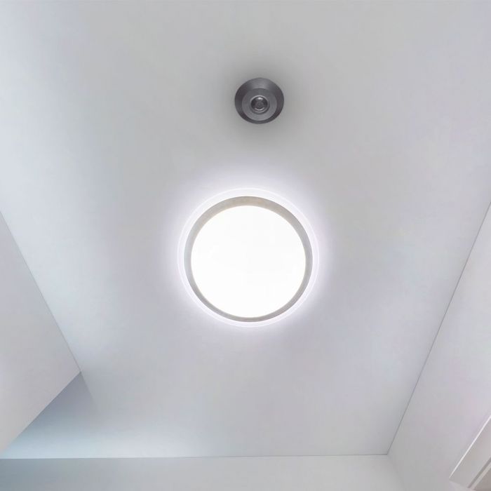 MAX 1000W LED PIR infrasarkanais sensors, V-TAC SAMSUNG, 360°, virsapmetuma,  115x25mm, IP20