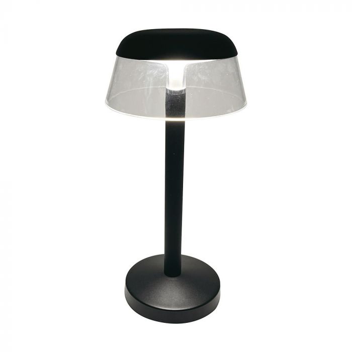 3W(110Lm) DC:5V, 2A LED-bordslampa, V-TAC, IP20, med 1800mAh litiumbatteri, dimbar, vit, 3IN1