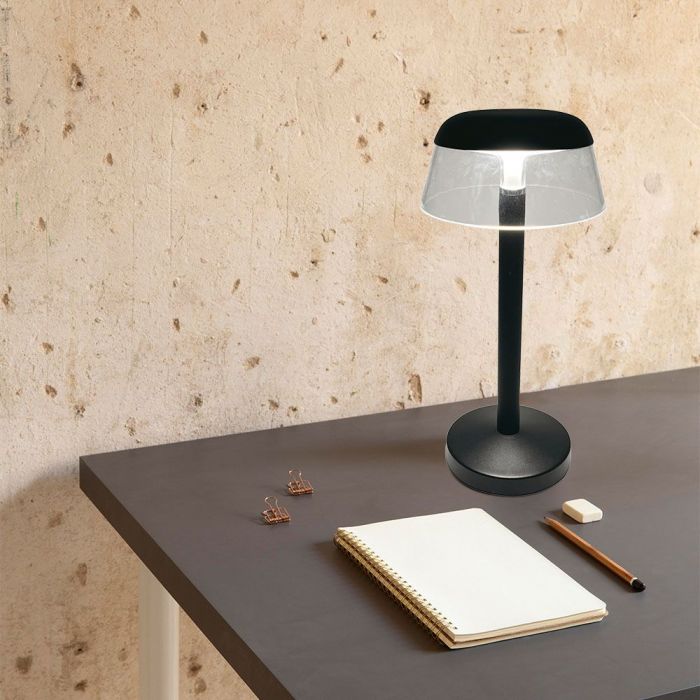 3W(110Lm) DC:5V, 2A LED-bordslampa, V-TAC, IP20, med 1800mAh litiumbatteri, dimbar, vit, 3IN1