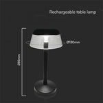 3W(110Lm) DC:5V, 2A LED-bordslampa, V-TAC, IP20, med 1800mAh litiumbatteri, dimbar, vit, 3IN1