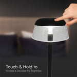3W(110Lm) DC:5V, 2A LED-bordslampa, V-TAC, IP20, med 1800mAh litiumbatteri, dimbar, vit, 3IN1