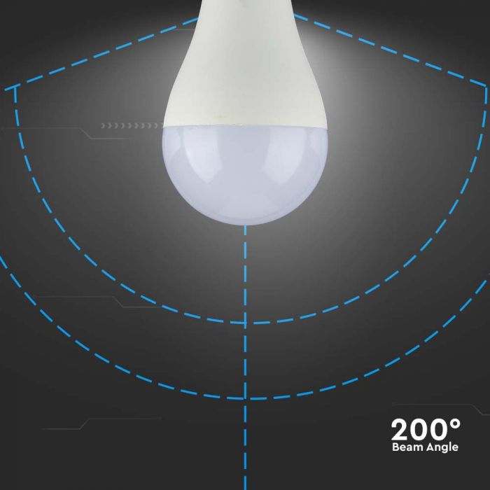 E27 17W(1710Lm) LED Spuldze, A65, V-TAC SAMSUNG, IP20, silti balta gaisma 3000K