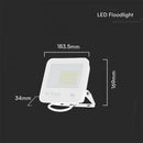 50W(4270Lm) LED floodlight, V-TAC SAMSUNG, IP65, white, cool white light 6500K