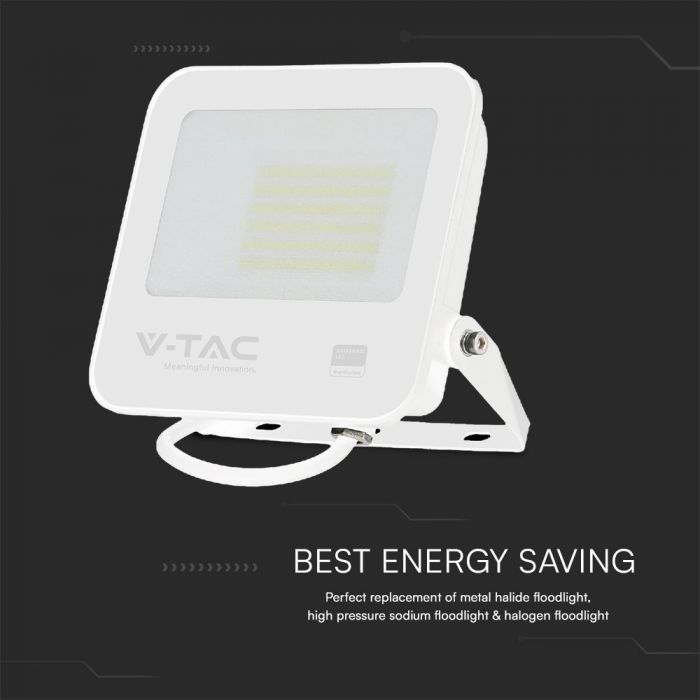 50W(4270Lm) LED floodlight, V-TAC SAMSUNG, IP65, white, cool white light 6500K