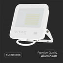 50W(4270Lm) LED floodlight, V-TAC SAMSUNG, IP65, white, cool white light 6500K