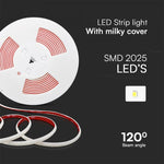 Cena par 5m_12.5W(1150Lm) 220V SMD LED lente, IP65, V-TAC, auksti balta gaisma 6500K