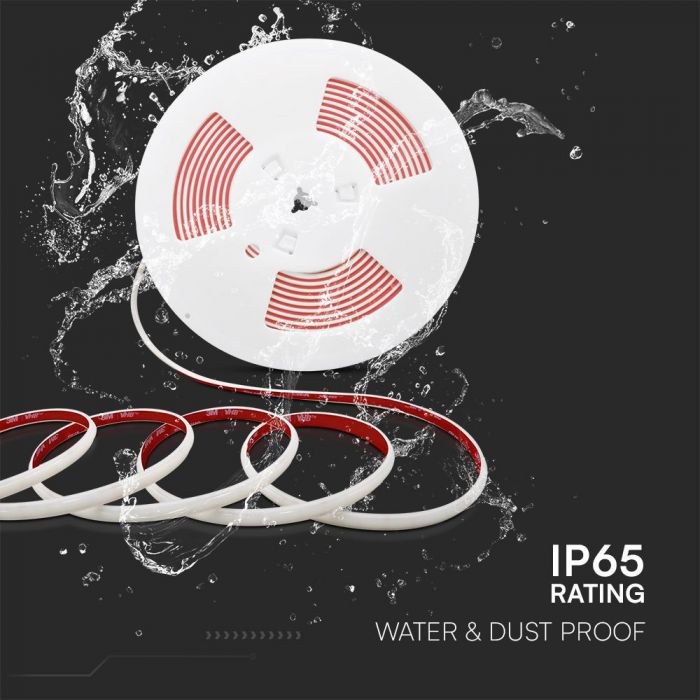 Price per 10m_12.5W(1150Lm) 220V 286 LED/m LED strip, IP65 waterproof, V-TAC, neutral white light 4000K