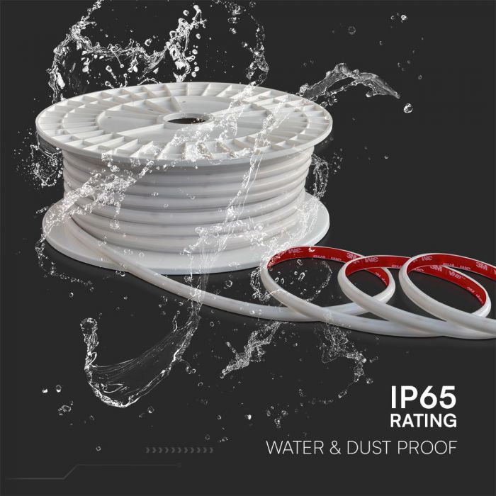 Price for 50m_12.5W(1150Lm) 220V LED strip, IP65, V-TAC, neutral white light 4000K