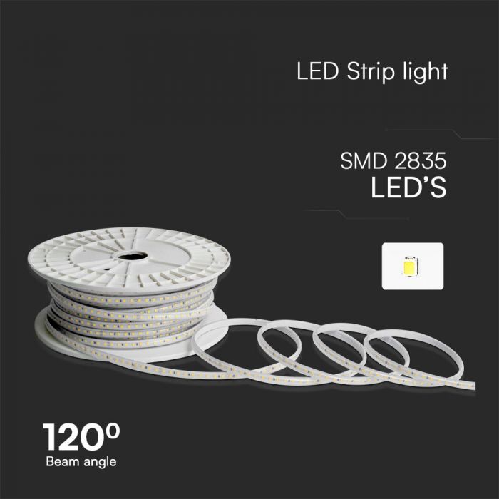 Price for 50m_10.5W(1000Lm) 220V SMD LED tape, IP65, V-TAC, red