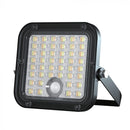 10W(1500Lm) LED Prožektors ar saules paneli un PIR kustību sensoru, V-TAC, IP65, melns, 4000K+6000K