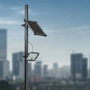 10W(1500Lm) LED Prožektors ar saules paneli un PIR kustību sensoru, V-TAC, IP65, melns, 4000K+6000K