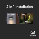 0.9W(80 Lm) LED solar luminaire, V-TAC, IP65, black, 3.7V, Li-ion 1200mAh, warm white light 3000KBattery