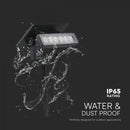 0.9W(80 Lm) LED solar luminaire, V-TAC, IP65, black, 3.7V, Li-ion 1200mAh, warm white light 3000KBattery