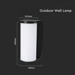 12W(1760Lm) LED Fasādes gaismeklis, V-TAC, IP65, melns, 3IN1 CCT