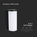 12W(1760Lm) LED-esitulestik, V-TAC, IP65, must, 3IN1 CCT