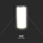 12W(1760Lm) LED Fasādes gaismeklis, V-TAC, IP65, melns, 3IN1 CCT
