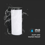 12W(1760Lm) LED Fasādes gaismeklis, V-TAC, IP65, melns, 3IN1 CCT