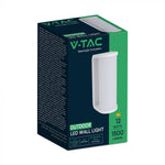 12W(1760Lm) LED Fasādes gaismeklis, V-TAC, IP65, balts, 3IN1 CCT