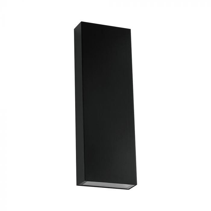 8W(1120Lm) LED Fasādes gaismeklis, V-TAC, IP65, melns, neitrāli balta gaisma 4000K