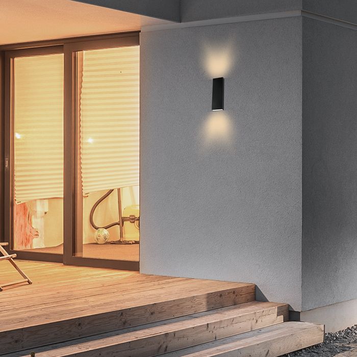 8W(1120Lm) LED Facade Luminaire, V-TAC, IP65, black, neutral white 4000K