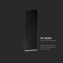 Фасадный светодиодный светильник 8W(1120Lm), V-TAC, IP65, черный, нейтральный белый 4000K