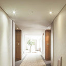 GU10 aluminium square luminaire with deep anti-glare grille, white housing, V-TAC, IP20