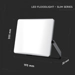 100W(8150Lm) LED prožektors, V-TAC, IP65, melns, 3IN1