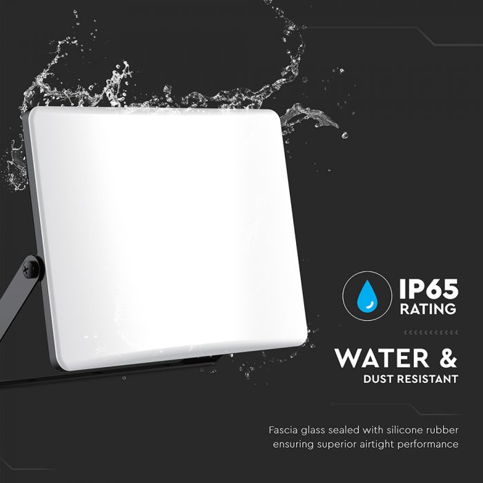 30W(3000Lm) LED floodlight, V-TAC, IP65, black, 3IN1