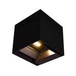 9W(800Lm) LED solārais fasādes gaismeklis, V-TAC, IP65, melns, 3IN1