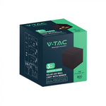 9W(800Lm) LED solārais fasādes gaismeklis, V-TAC, IP65, melns, 3IN1