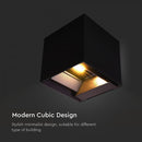 Светодиодный светильник 9W(800Lm) на солнечных батареях, V-TAC, IP65, черный, 3IN1