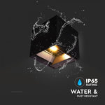 9W(800Lm) LED solārais fasādes gaismeklis, V-TAC, IP65, melns, 3IN1
