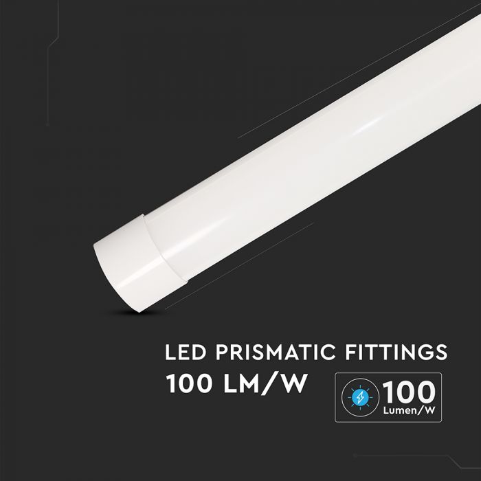 20W(2400Lm) LED Linear luminaire, 60cm, V-TAC, 3 years warranty, without plug (cable connection), cool white 6500K