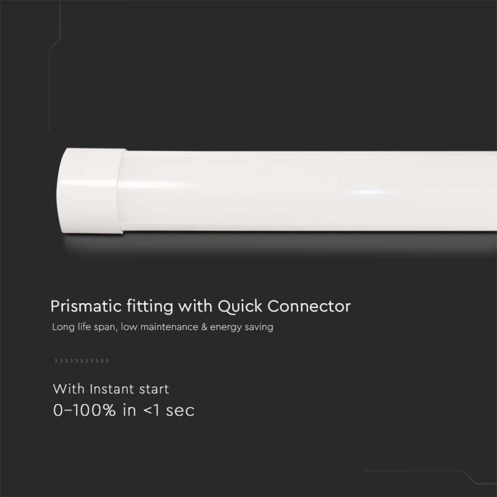 40W(4300Lm) 1166 mm LED linear luminaire, V-TAC, IP20, warm white 3000K