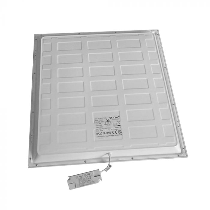 40W(4800Lm) 120LM/W Philips LED panelis, V-TAC,  600x600mm, IP20, neitrāli balta gaisma 4000K