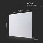 40W(4800Lm) 120LM/W Philips LED panelis, V-TAC,  600x600mm, IP20, neitrāli balta gaisma 4000K