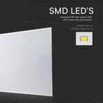 40W(4800Lm) 120LM/W Philips LED panelis, V-TAC,  600x600mm, IP20, neitrāli balta gaisma 4000K