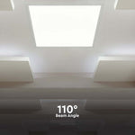 40W(4800Lm) 120LM/W Philips LED panelis, V-TAC,  600x600mm, IP20, neitrāli balta gaisma 4000K