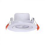 7W(510Lm) LED lae sisseehitatud valgusti, V-TAC, IP20, ümmargune, valge, 3IN1
