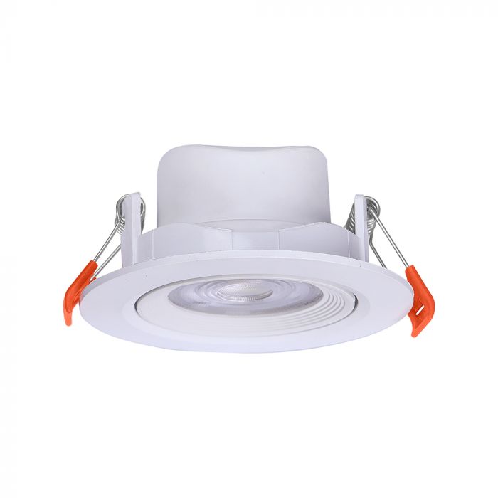 7W(510Lm) LED lae sisseehitatud valgusti, V-TAC, IP20, ümmargune, valge, 3IN1