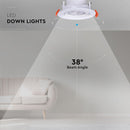 7W(510Lm) LED iebūvējams griestu gaismeklis, V-TAC, IP20, apaļš, balts, 3IN1