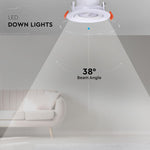 7W(510Lm) LED lae sisseehitatud valgusti, V-TAC, IP20, ümmargune, valge, 3IN1