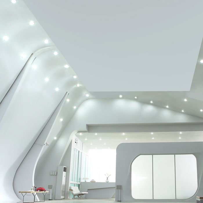 7W(510Lm) LED lae sisseehitatud valgusti, V-TAC, IP20, ümmargune, valge, 3IN1